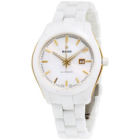 rado women's white ceramic watch